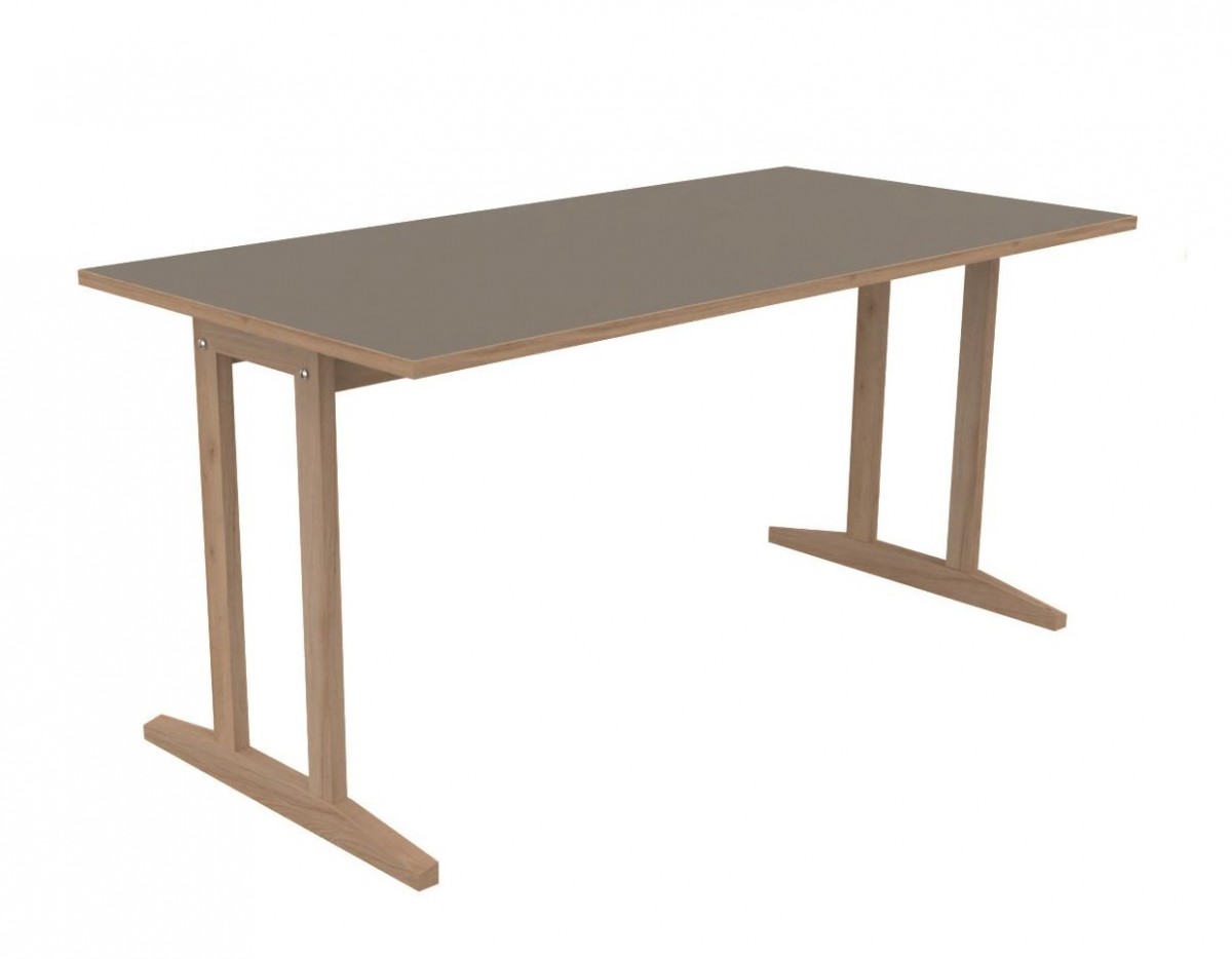 Table 160x80 piètement à dégagement latéral Soline